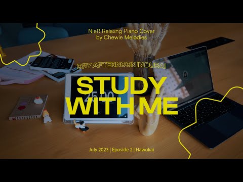 1 hour study with me: NieR Automata piano playlist. (Timer included)