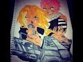 Copic Marker Speed Color Edward Elric Death The Kid And Natsu With Commentary