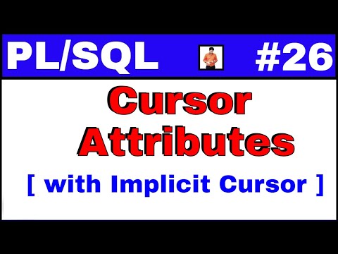 Plsql Tutorial 26 Cursor Attributes With Implicit Cursor With Example