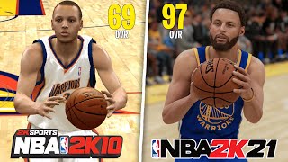 Hitting A 3pt Shot With Stephen Curry In Every NBA 2K! (NBA 2K10 - NBA 2K21)