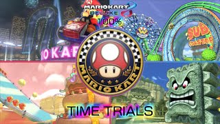 Mario Kart 8 Deluxe 100% Walkthrough – Mushroom Cup Time Trial Ghosts (150cc-200cc)