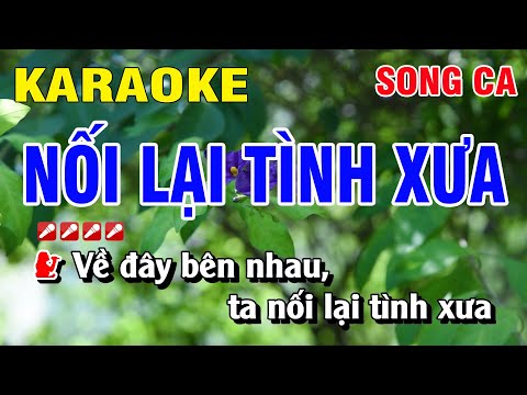 Karaoke Nối Lại Tình Xưa Song Ca Nhạc Sống | Karaoke Hoàng Luân