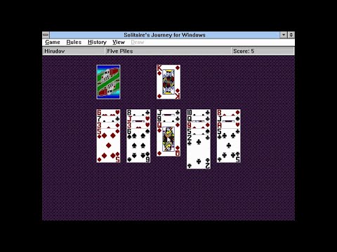 Solitaire's Journey - Five Piles [Windows 3.1 Longplay] (1998) Andrew Visscher