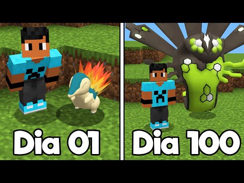 SOBREVIVI 100 DIAS NO PIXELMON DO MINECRAFT O FILME