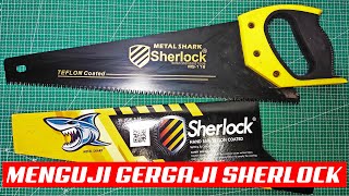 Download lagu Review of the Sherlock Hand Saw Metal Shark Teflon Coated 65Mn Steel 3-Blade 18 Inch Wood Saw mp3