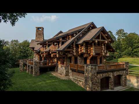 Touring The ULTIMATE Vacation Log Home