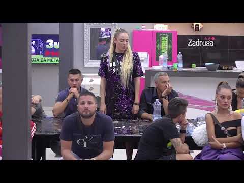 Zadruga 3 - Jelena Pešić istrčala u WC zbog Lune i Marka - 10.05.2020.