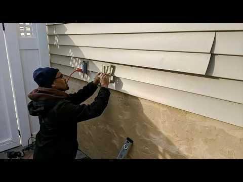 How to Install Mounting Block to existing siding for new water valve.