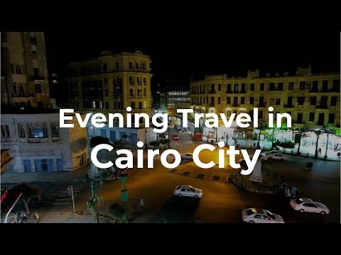Travelling In The Evening At Cairo
