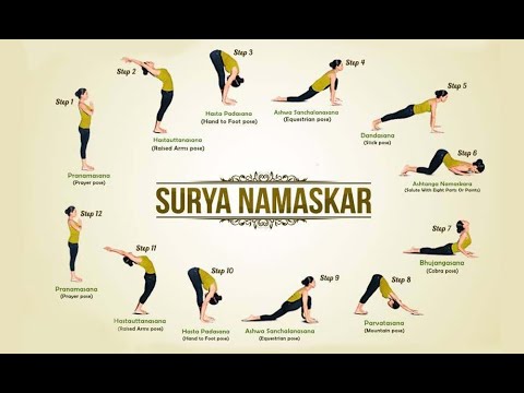 50 Surya Namaskar count, 1 Surya Namaskar in 30 seconds