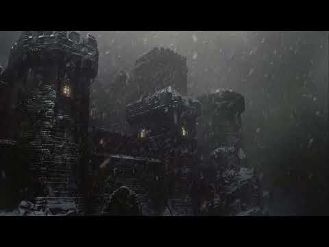 Sleep Deeply 10 Hours Of Spooky Blizzard Sounds In A Dark Haunted Eerie Castle During A Winter Storm