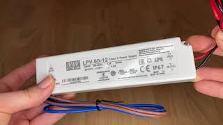 Mean Well LPV-60-12 Napájecí zdroj pro LED 60W 12V