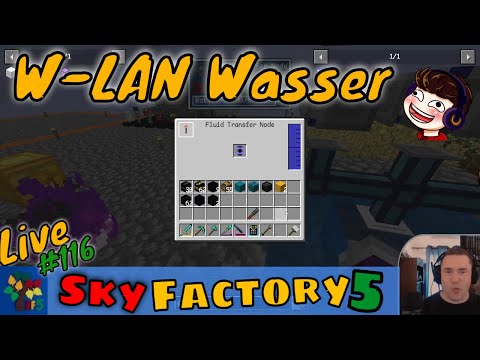 Wireless Wasser leiten 🍁 Minecraft: Sky Factory 5  - LiveLP [Teil 116][German/Deutsch][1.20 modded]