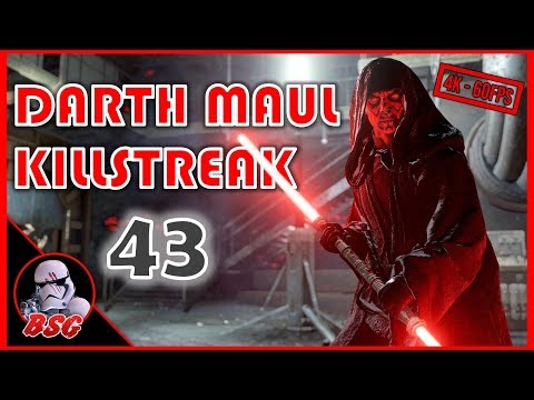 Hooded Darth Maul Killstreak (PC Mod) | Battlefront 2 4K 60FPS Gameplay