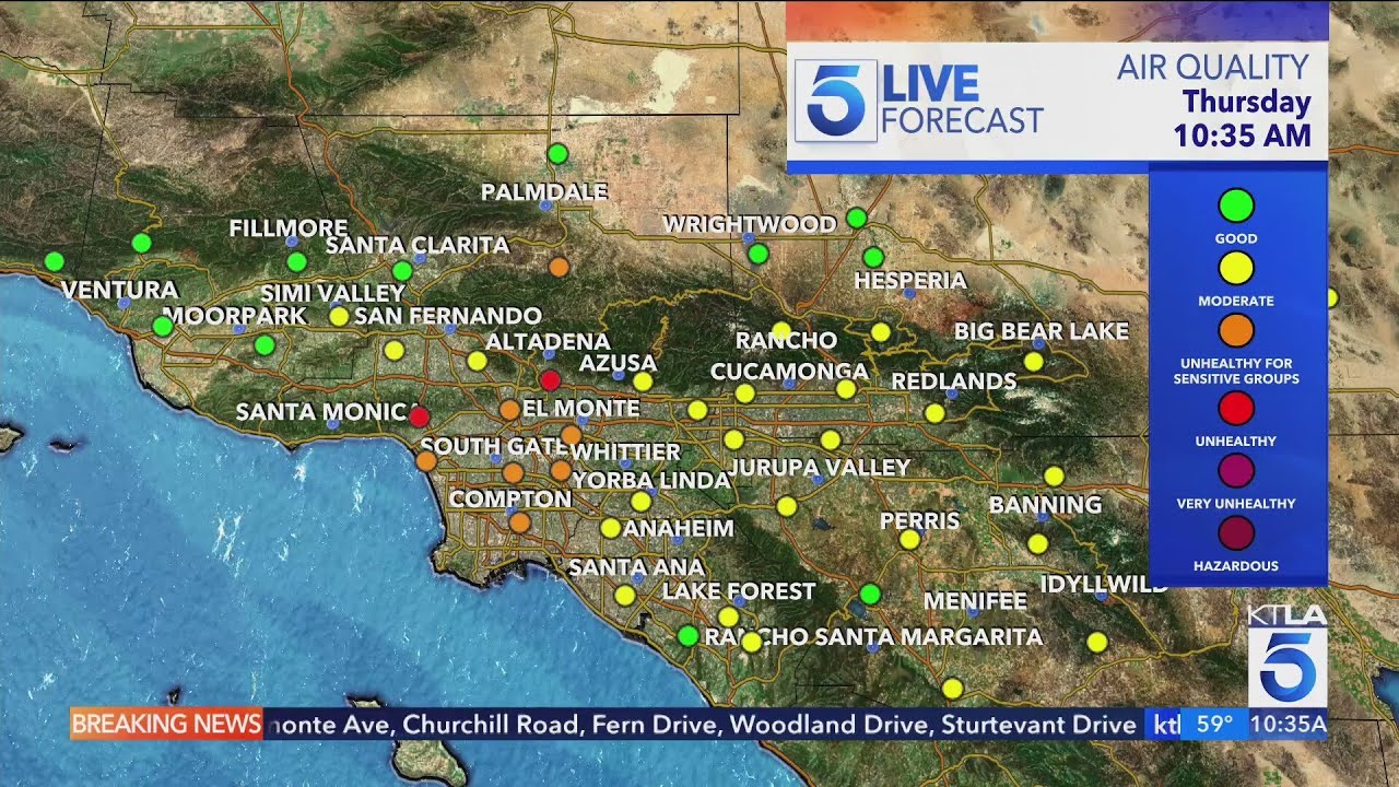 Hazardous, unhealthy air detected all over Southern California