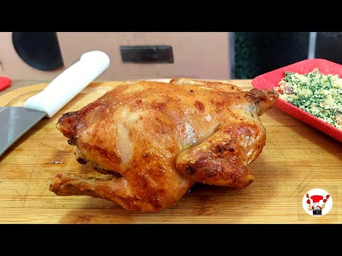 Como Fazer Churrasco Galeto Inteiro Recheado com Farofa Perfeito