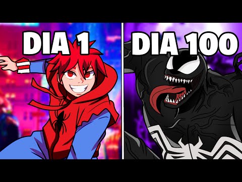 Sobrevivi 100 Dias no Minecraft Aranhaverso! - O FILME