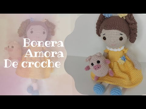 BONECA AMORA - AMIGURUMI passo a passo #crochet #amigurumi #MARYALLU
