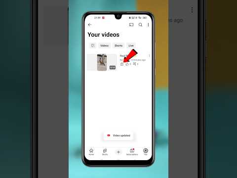 YouTube channel mein video ko private kaise karen 2026 | How to private a YouTube video #shorts