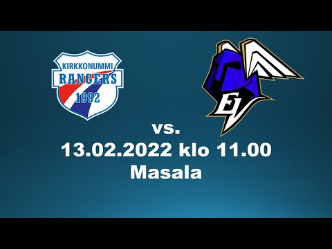 13.02.2022 klo 11 Rangers Hawks vs EräViikingit Musta