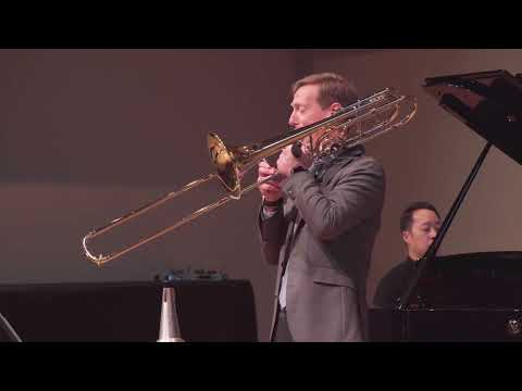 LIVE performance—Fantasia IV by Kevin Day, James Markey, bass trombone, Víctor Cheng, Piano