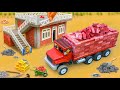 DIY Mini Cemented House Construction Realistic Mini Bricks And Cemented House With Mini Truck