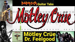 Dr. Feelgood - Motley Crue - Guitar + Bass TABS Lesson