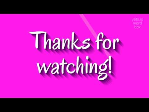 How to say "katharine"! (High Quality Voices)