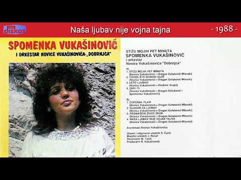 Spomenka Vukasinovic - Nasa ljubav nije vojna tajna - (Audio 1988)