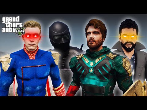 GTA 5 - Homelander and Black Noir VS Butcher and Soldier Boy | The Boys Season 3