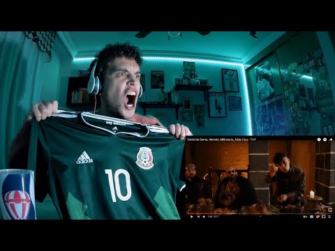 (ESPAÑOL REACCIONA POR 1º VEZ A RAP MEXICANO) Cartel de Santa, Alemán, Millonario, Adán Cruz​ - TUY