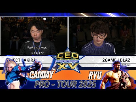 SF6 CEO 2025 - Blaz (Ryu) vs Akira (Cammy) - Footsies vs Rushdown Intensity!