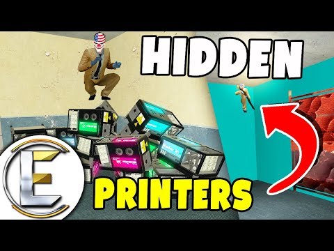 Hidden Money Printers In A No Collided Wall - Gmod DarkRP Life (Raiders Can't Find My Printer)