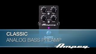 Video thumbnail for Ampeg | Classic Analog Bass Preamp Pedal | Demo by Ampeg