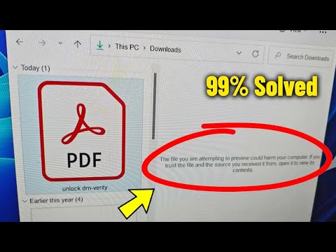 The file you are attempting to preview could harm your computer in Windows 11/10 - Fix PDF Error ✅