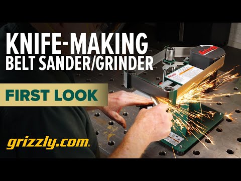 GRIZZLY's Knife Making Belt Sander/Grinder OVERVIEW.  Model T32459z