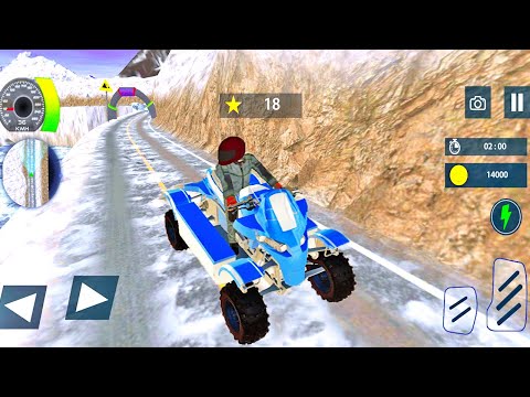 ATV Taxi Bike Snow Mountain Fast Racing Games - 4 Types Of ATV Bikes | ATV Bike Driving | 3D Games