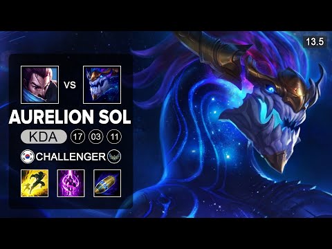 Faker vs Pz ZZang - Aurelion Sol vs Yasuo Mid - KR Challenger - Patch 13.5 Season 13