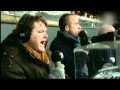 TV-Moment DWDD = RTV Rijnmond verslaggevers tijdens de klassieker Feyenoord - Ajax