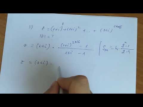 Modulul sumei a n numere complexe