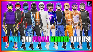 HOW TO GET 10 GTA 5 MODDED OUTFITS ALL IN 1 VIDEO! GTA Online Male & Female Outfits!