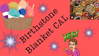 Birthstone Blanket Mattress Stitch Tutorial #blanket #crochetalong