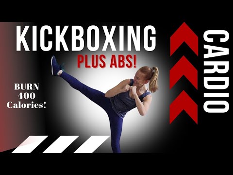 Fat Burning Cardio Kickboxing Abs Workout | Intense Kickboxing Plus Abs  Exercises | Boxing Plus Abs