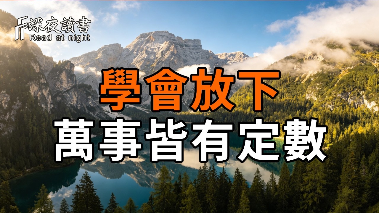 弘一法師：學會放下，萬事皆有定數。如果你覺得最近活得太累，請務必聽完這段話！看透人生的“得失?