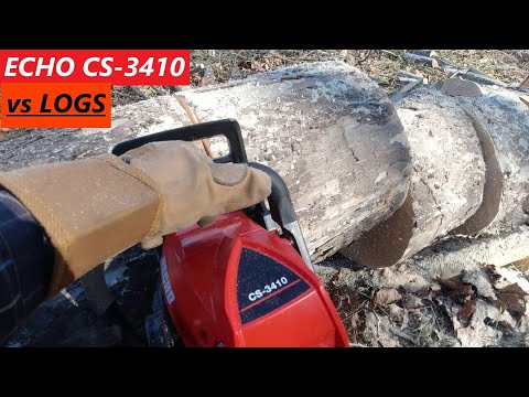 Echo CS-3410 Chainsaw vs Logs - Will It Work?