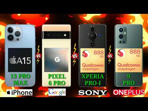 IPHONE 13 PRO MAX VS GOOGLE PIXEL 6 PRO VS SONY XPERIA PRO-I VS ONEPLUS 9 PRO Which is BEST?