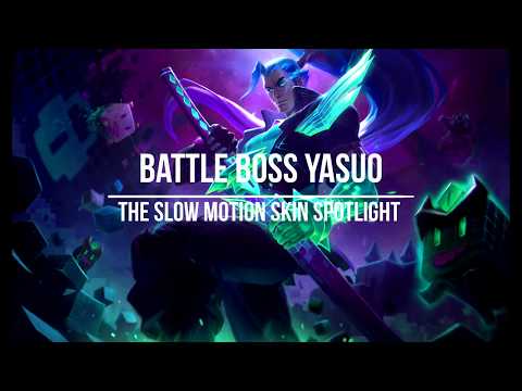 battle boss yasuo- the slow motion skin spotlight-league of legends