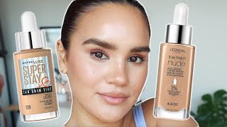 Maybelline & Loreal Skin Tints! Comparison, Review & Applica