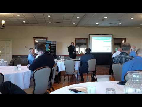 Doug Stellato speaks at Tighe & Bond's Breakfast Seminar