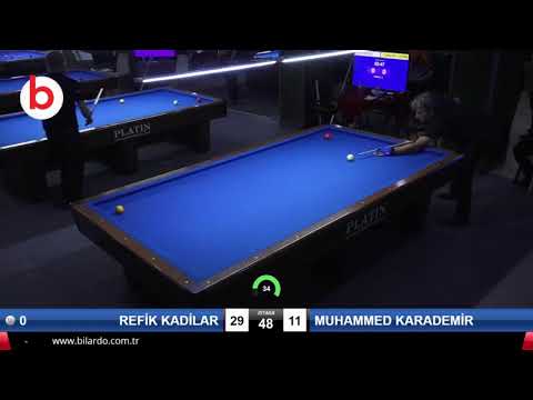 REFİK KADİLAR & MUHAMMED KARADEMİR Bilardo Maçı - 4 EYLÜL BİLARDO ŞAMPİYONASI - SİVAS-1.TUR